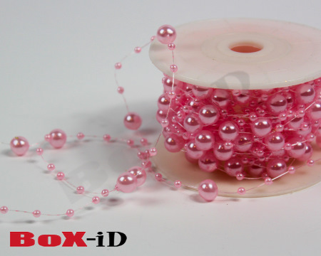 Round beads rose  8mm X 10m